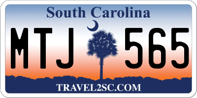 SC license plate MTJ565
