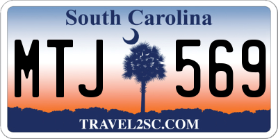 SC license plate MTJ569
