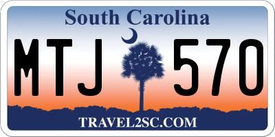 SC license plate MTJ570