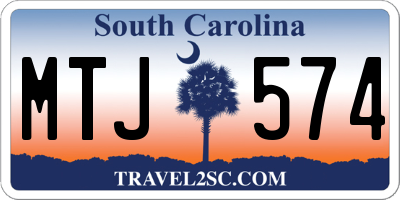 SC license plate MTJ574