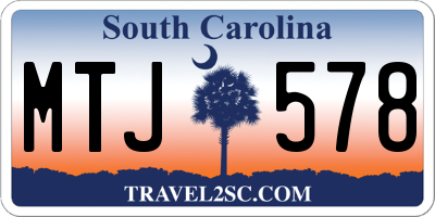 SC license plate MTJ578
