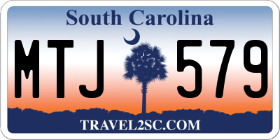 SC license plate MTJ579