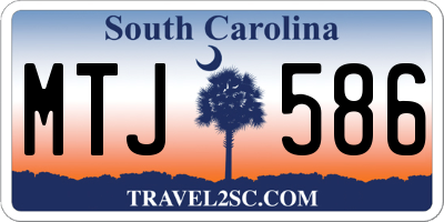 SC license plate MTJ586