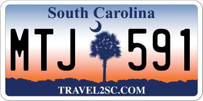 SC license plate MTJ591