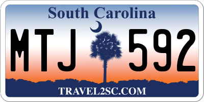 SC license plate MTJ592