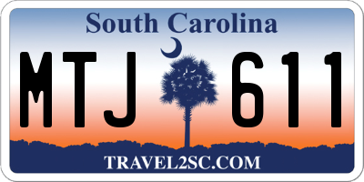 SC license plate MTJ611