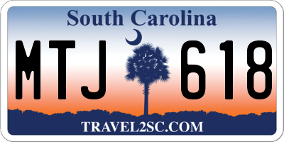 SC license plate MTJ618