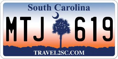 SC license plate MTJ619