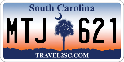 SC license plate MTJ621