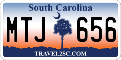 SC license plate MTJ656