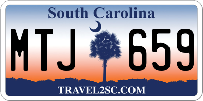 SC license plate MTJ659