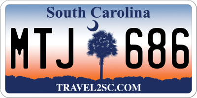 SC license plate MTJ686