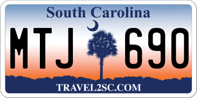 SC license plate MTJ690