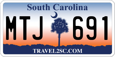 SC license plate MTJ691