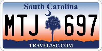 SC license plate MTJ697