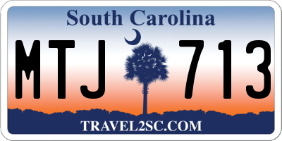 SC license plate MTJ713