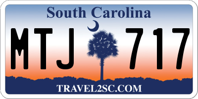 SC license plate MTJ717