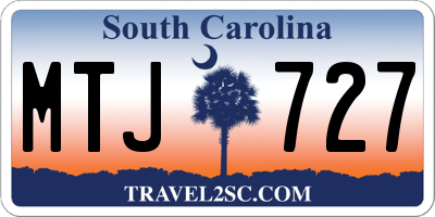 SC license plate MTJ727