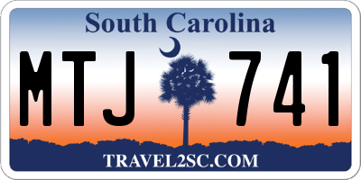 SC license plate MTJ741