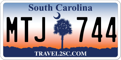 SC license plate MTJ744