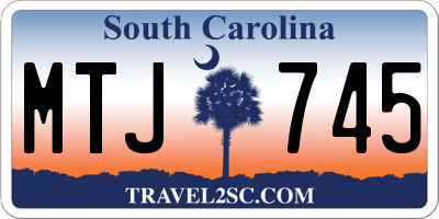 SC license plate MTJ745