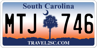 SC license plate MTJ746