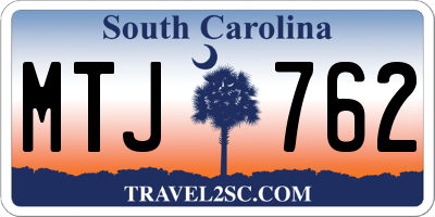 SC license plate MTJ762