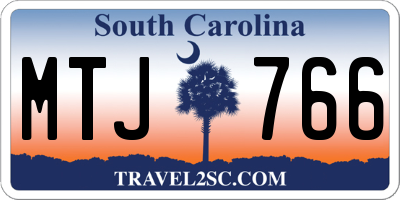 SC license plate MTJ766