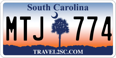 SC license plate MTJ774