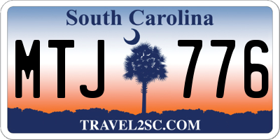 SC license plate MTJ776