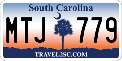 SC license plate MTJ779