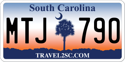 SC license plate MTJ790