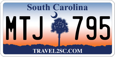 SC license plate MTJ795