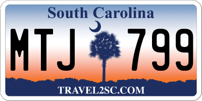 SC license plate MTJ799