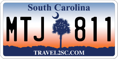 SC license plate MTJ811
