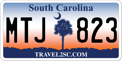 SC license plate MTJ823