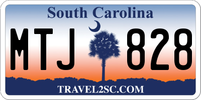 SC license plate MTJ828