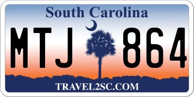 SC license plate MTJ864