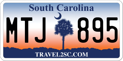 SC license plate MTJ895