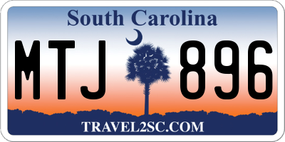 SC license plate MTJ896