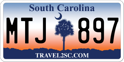 SC license plate MTJ897