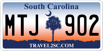 SC license plate MTJ902