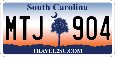 SC license plate MTJ904