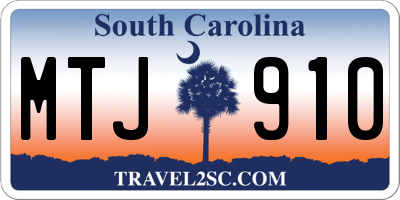 SC license plate MTJ910