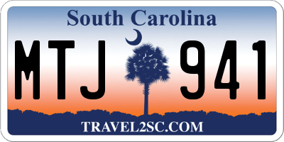 SC license plate MTJ941