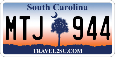 SC license plate MTJ944