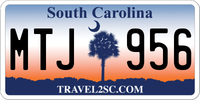 SC license plate MTJ956