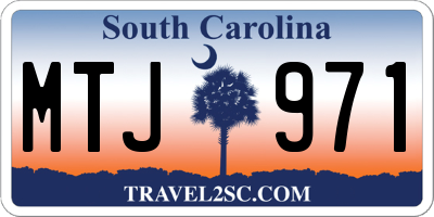 SC license plate MTJ971