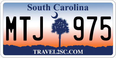 SC license plate MTJ975