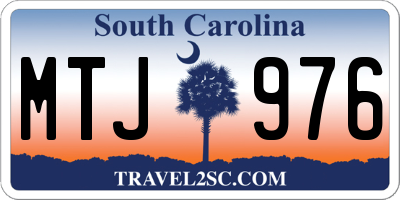 SC license plate MTJ976